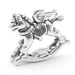 ROCKING HORSE CHARM. STERLING SILVER